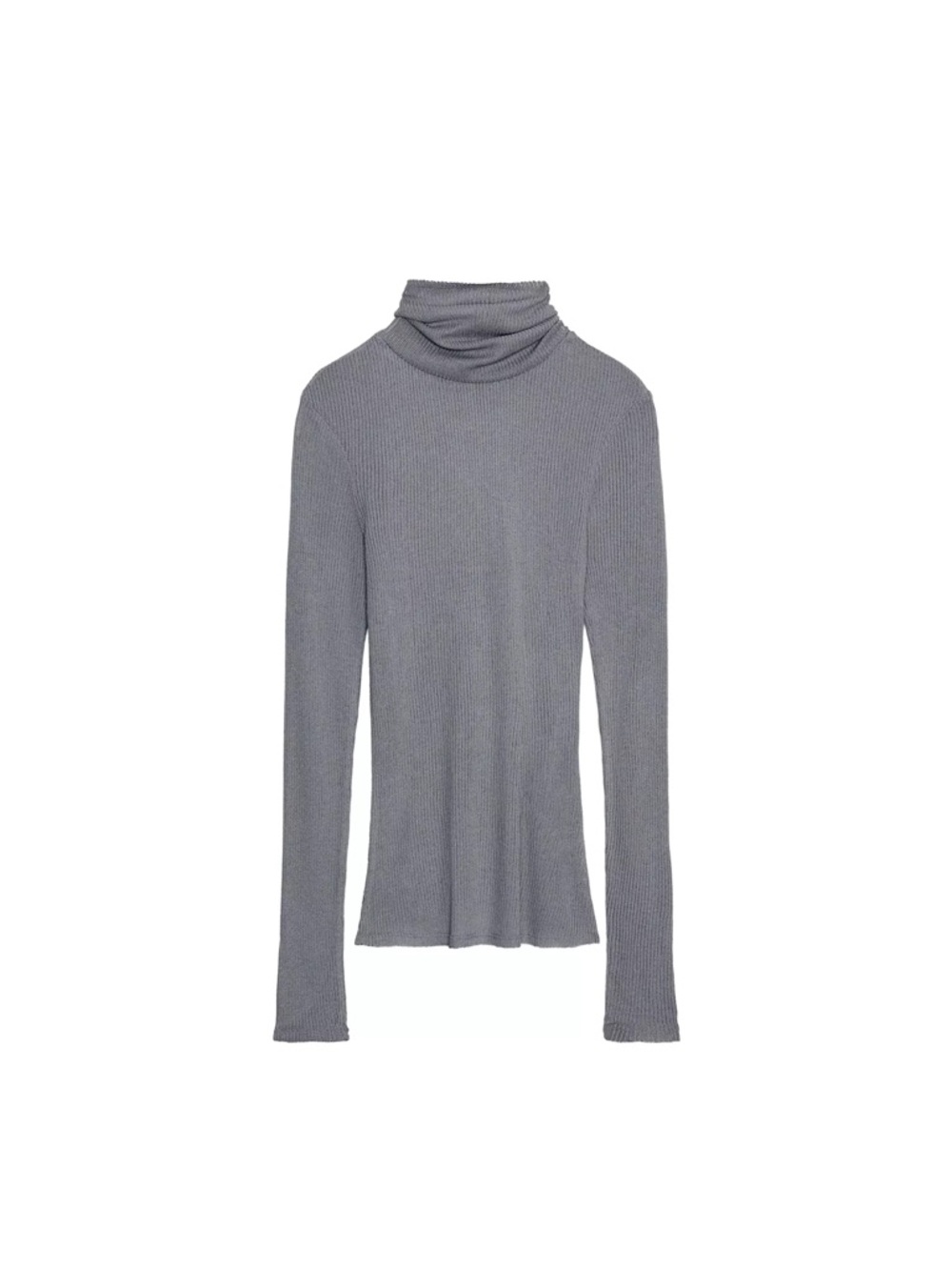 Zara high collar ribbed top